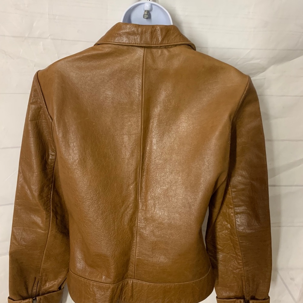 NAF NAF 100% BuffaloLeather Jacket - Picture 2 of 3